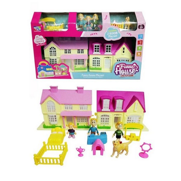 Продукт Force link Funny House - Къща за кукли с фигури и обзавеждане - 0 - BG Hlapeta